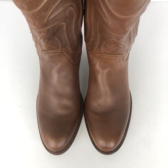 VTG DINGO Montana Cowboy Boots Men’s Sz 10 D Brown‎ Leather Western Pointed Toe - Picture 7 of 12